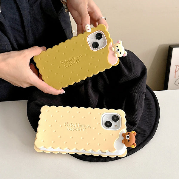 Rilakkuma Bear Sandwich Biscuit Case