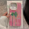 Oil Painting Palm Tree Case Design – Summer Vibes | iPhone 14 Pro Max