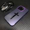 Black Cross Matte Phone Case