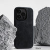 Premium Dark Grey Leather Magnetic Charging Case - additional view