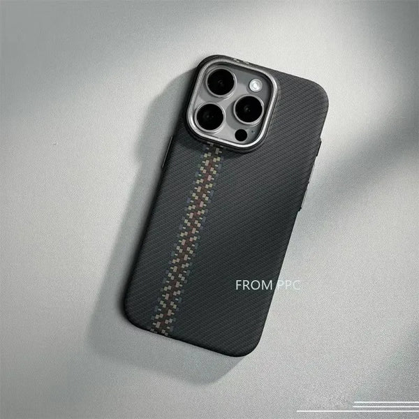 Carbon Fiber Geometric MagSafe Case