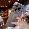 Taupe matte iPhone case with magnetic ring detail and protective PC TPU build