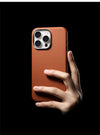 Luxury Business Leather Case for iPhone with Wireless Charging - additional view portrait