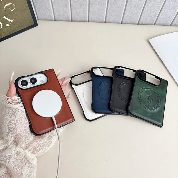 Solid Color Synthetic Leather Case