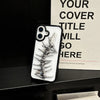 3D Metal Fish Bone Clear Phone Case