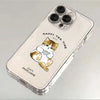Transparent Cute Cat iPhone Case
