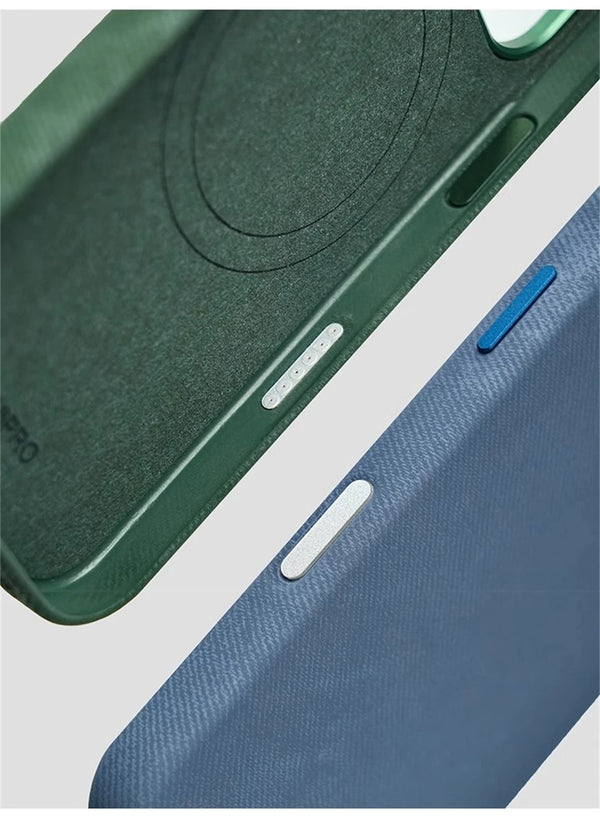Fiber Leather MagSafe Case with Shockproof Protection | iPhone 17 Pro Max