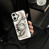 3D Metal Fish Bone Clear Phone Case