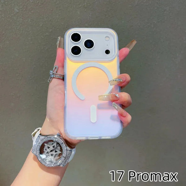 Laser Color Changing Magnetic Case for iPhone 17 Pro Max