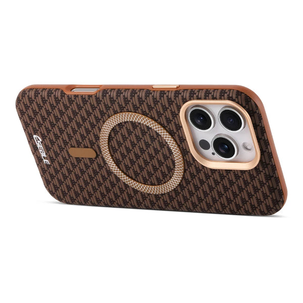Orange Triangle Pattern MagSafe Case protective iPhone case for iPhone 16 Pro Max to iPhone 16 Pro