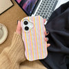 Summer Candy Stripe Case For iPhone 16 - Colorful Gloss