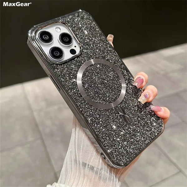 Luxury Bling Glitter MagSafe Case For 14 Pro Max | Main Character Energy