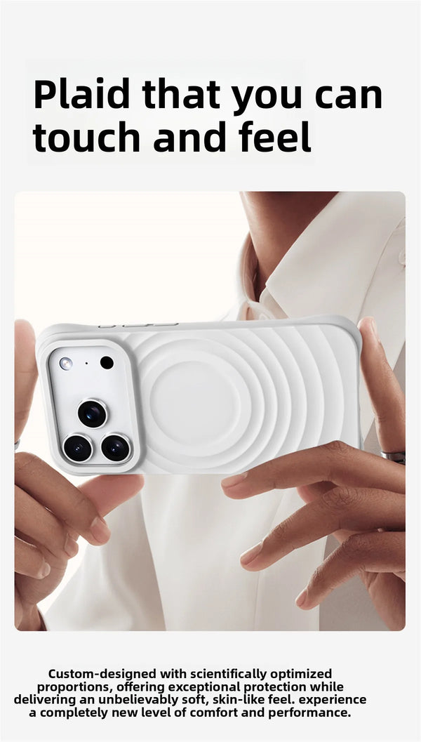 Soft Touch Wave Pattern iPhone Case