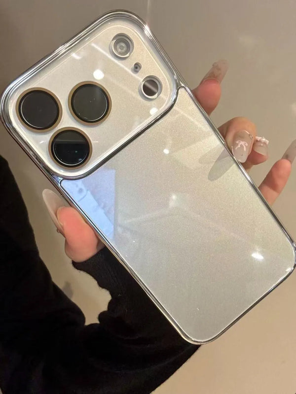 Luxury Tempered Glass Camera Protection Case for iPhone