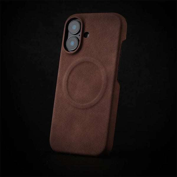 Heritage Leather Case for iPhone 16 – Magnetic Style