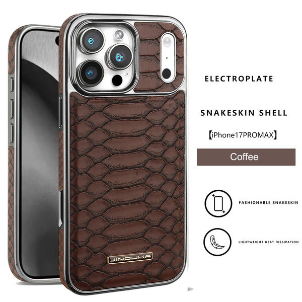 Luxury iPhone Case – Snake Leather Design