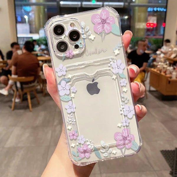 Soft Card Slot Bag Holder Phone Case