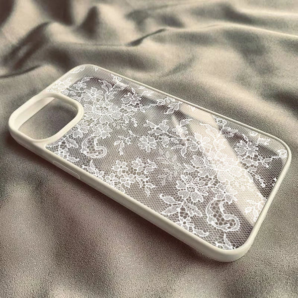 Vintage White Lace Floral Phone Case