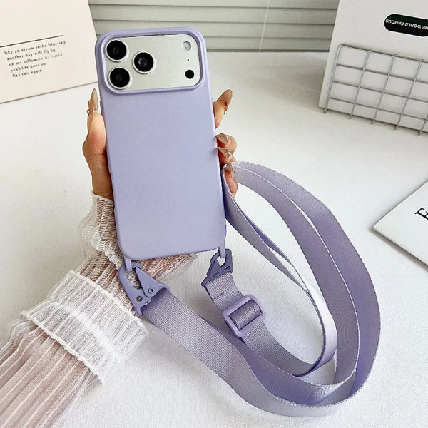 Crossbody Lanyard Silicone Case