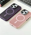 Honeycomb Grid Mesh Cooling Magsafe Phone Case Lens Bracket