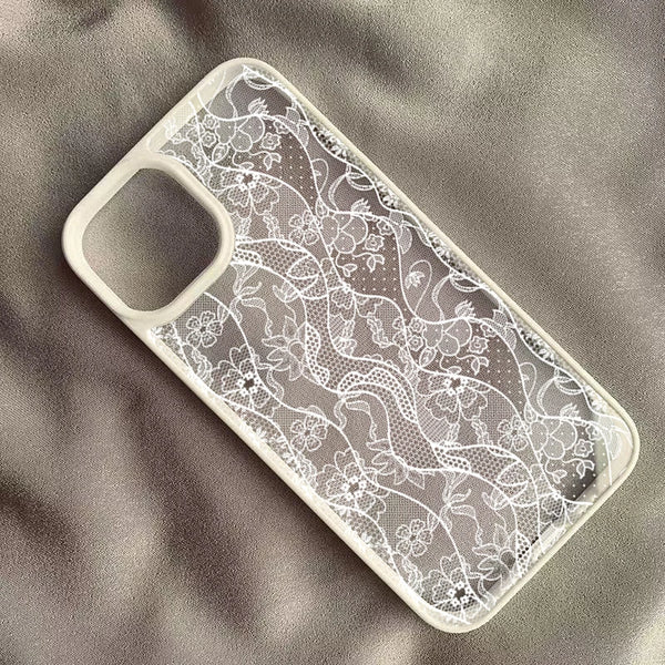 Vintage White Lace Floral Phone Case