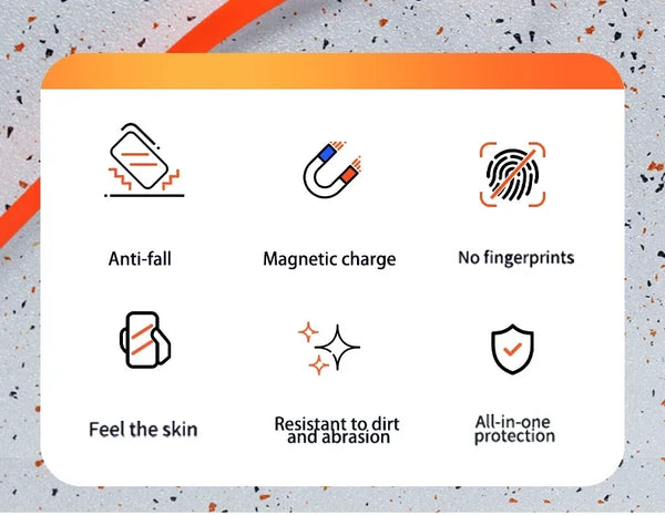 iPhone 17 Breathable Hard Back Magnetic Cover For Magsafe