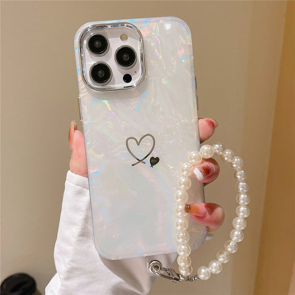 Love Heart Charm Case – Cute Luxury | iPhone 16 Pro Max