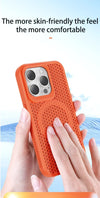 iPhone 17 Breathable Hard Back Magnetic Cover For Magsafe