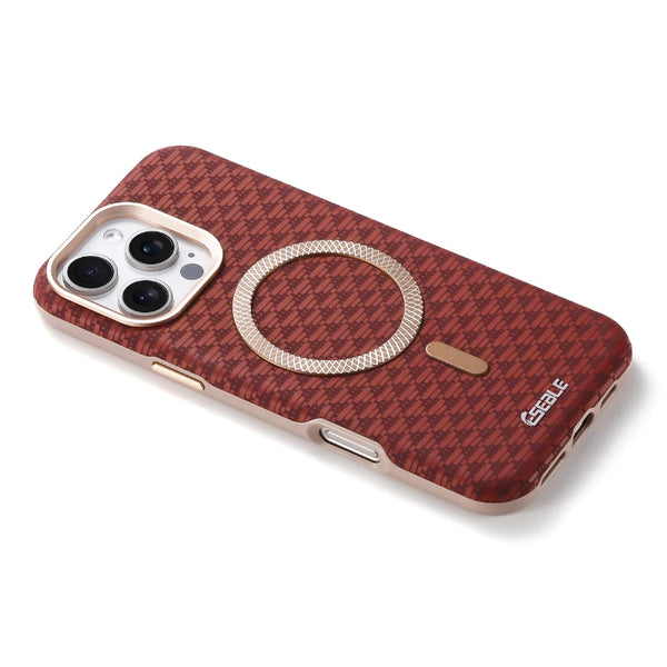 Orange Triangle Pattern MagSafe Case protective iPhone case for iPhone 16 Pro Max to iPhone 16 Pro