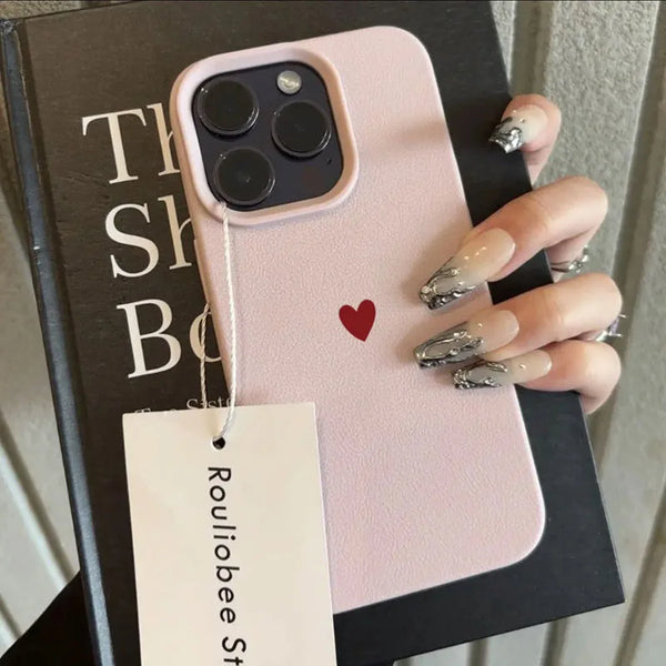 Red Love Heart Phone Case