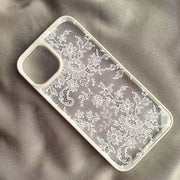 Vintage White Lace Floral Phone Case