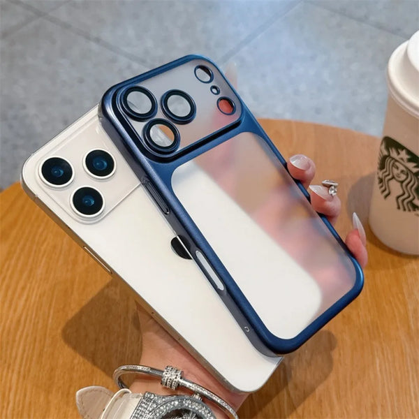 Plating Frosted Translucent Case for iPhone 17 Pro Max