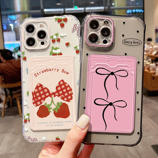 Soft Card Slot Bag Holder Phone Case