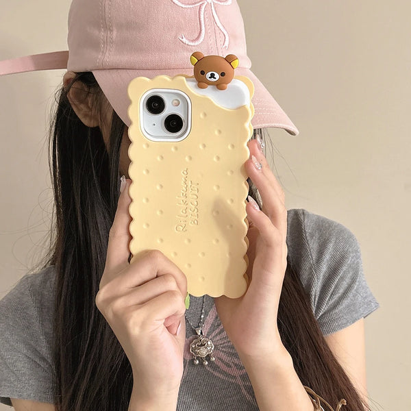 Rilakkuma Bear Sandwich Biscuit Case
