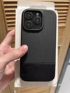 Leather Nylon iPhone Case – Shockproof & Matte