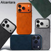 Real Alcantara Back Case With Premium Touch- iPhone 17 Pro Max