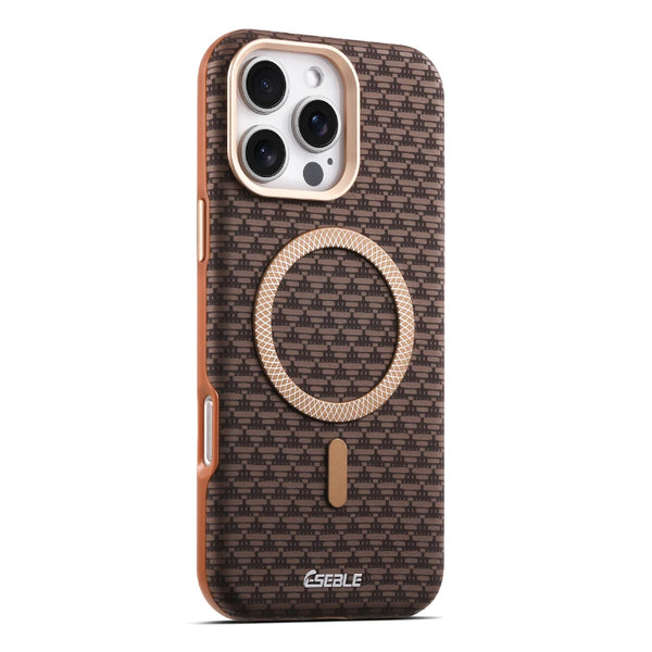 Orange Triangle Pattern MagSafe Case protective iPhone case for iPhone 16 Pro Max to iPhone 16 Pro