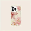 Pink Lily Flower Lychee Texture Phone Case