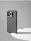 Luxury Business Leather Case for iPhone with Wireless Charging - additional view portrait