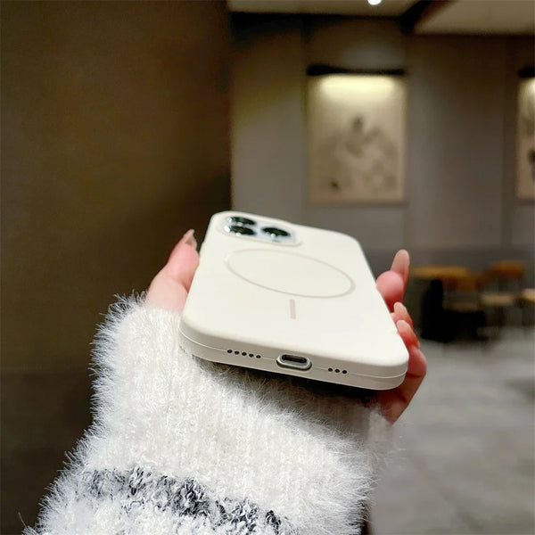 Silicone Liquid Magsafe Case For iPhones