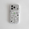 Kawaii Puppy Polka Dots Glitter Phone Case