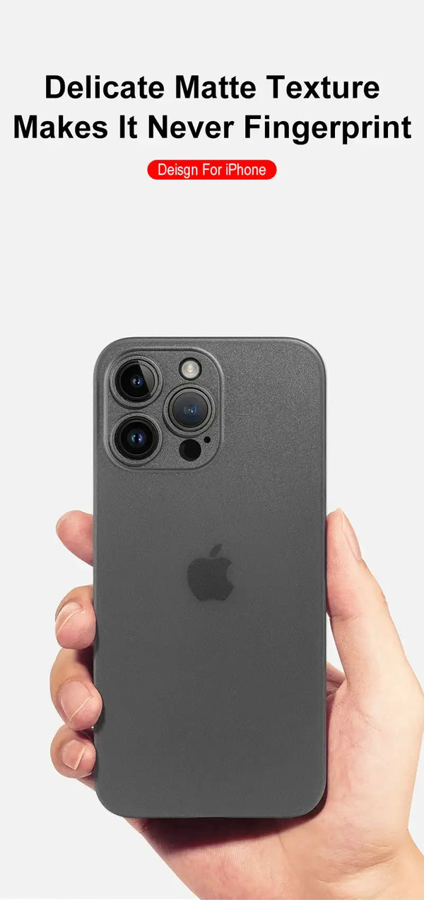Slim Frosted Matte iPhone Case - additional view portrait