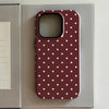 Brown Red Polka Dot Elegant Phone Case