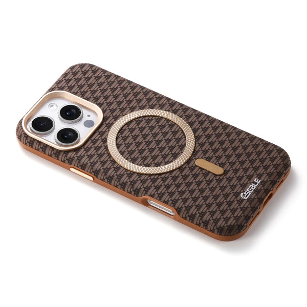 Orange Triangle Pattern MagSafe Case protective iPhone case for iPhone 16 Pro Max to iPhone 16 Pro