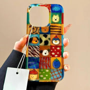 Adorable And Vibrant Plaid Leopard  Animal Phone Case