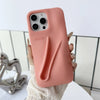 Light pink Rhode Ribbon silicone case with matte finish.