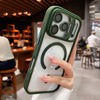 Matte Translucent MagSafe Bracket Case for iPhone