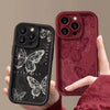 Retro Red Butterfly Love Case