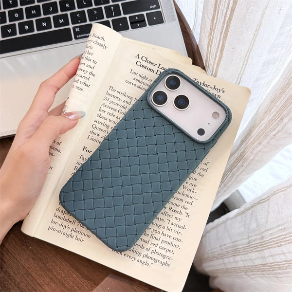 Luxury iPhone Case – Textured Braided Design