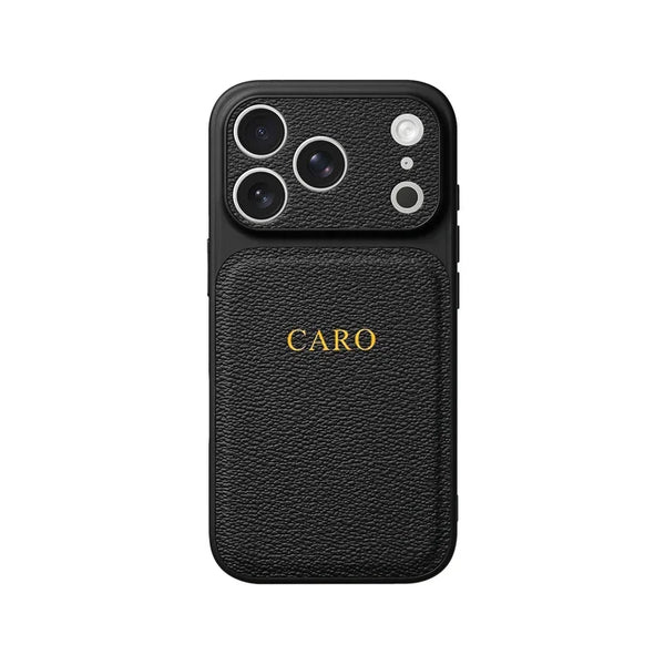 Personalised Letter Leather Case for iPhone 17 Pro